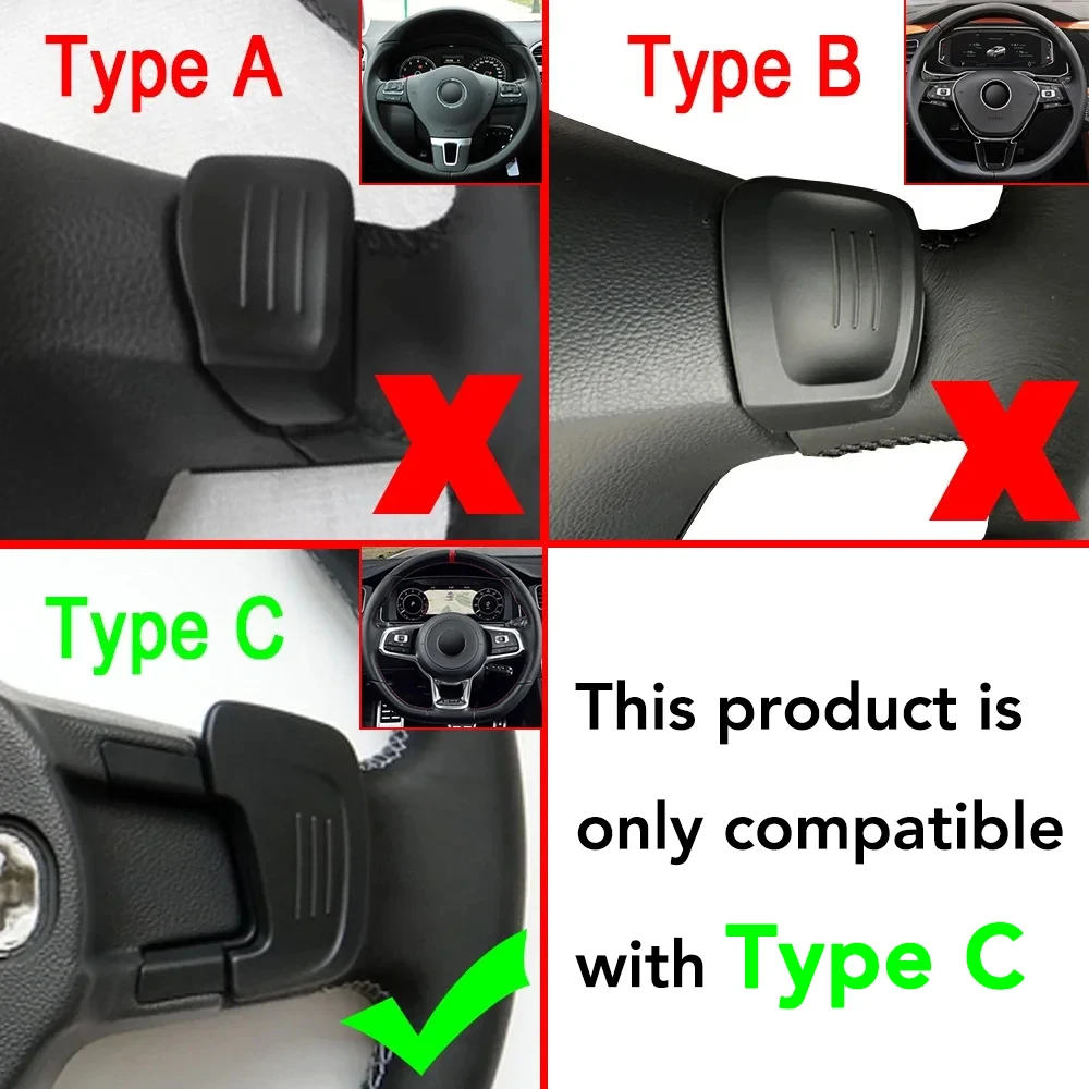폭스바겐 VW 골프 GTI R GTD GTE MK7 7 폴로 GTI 시로코 티구안 R라인 파사트 T-ROC용 자동차 스티어링 휠 시프트 패들 시프터