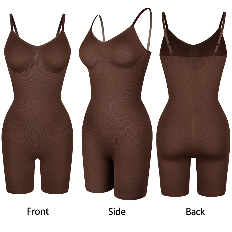 Tummy Control Bodysuit Shapewear Women Tank Top Seamless Full Body Shaper Anti Chafing Short Slimming Waist Trainer Butt Lifter
