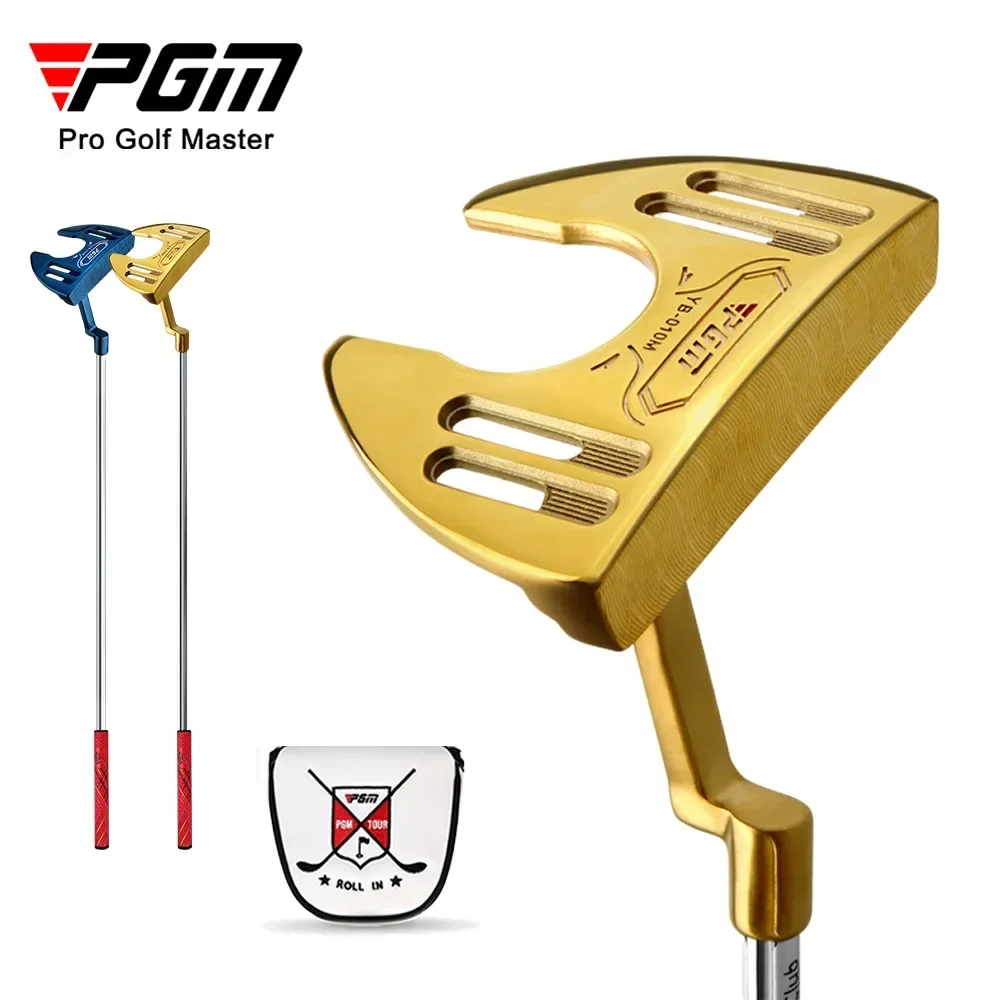 pgm-men's-golf-clubs-putters-low-center-of-gravity-clubs-with-ball-picking-function-aiming-line-putter-large-pu-grip