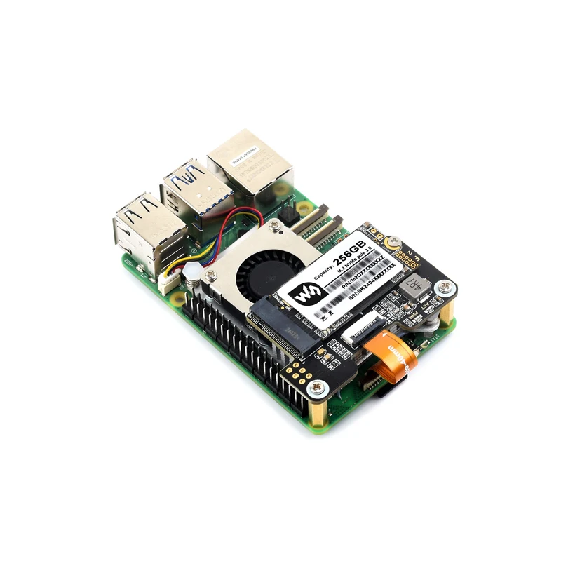 라즈베리 Pi5 PCIe to M.2 NVMe SSD 미니 고속 16 핀 링크, 2230/2242 지지대, Gen2 및 Gen3 호환