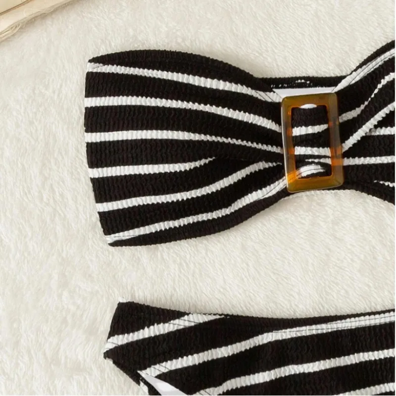 Stripe Micro Bikini Push Up Women Swimsuit 2024 Sexy Female Swimwear Brazilian Bikini Set Thong Biquini Swimming Suits Beachwear