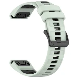 Versatile Silicone Strap for Sport Watches - Quick Fit (Mint black)