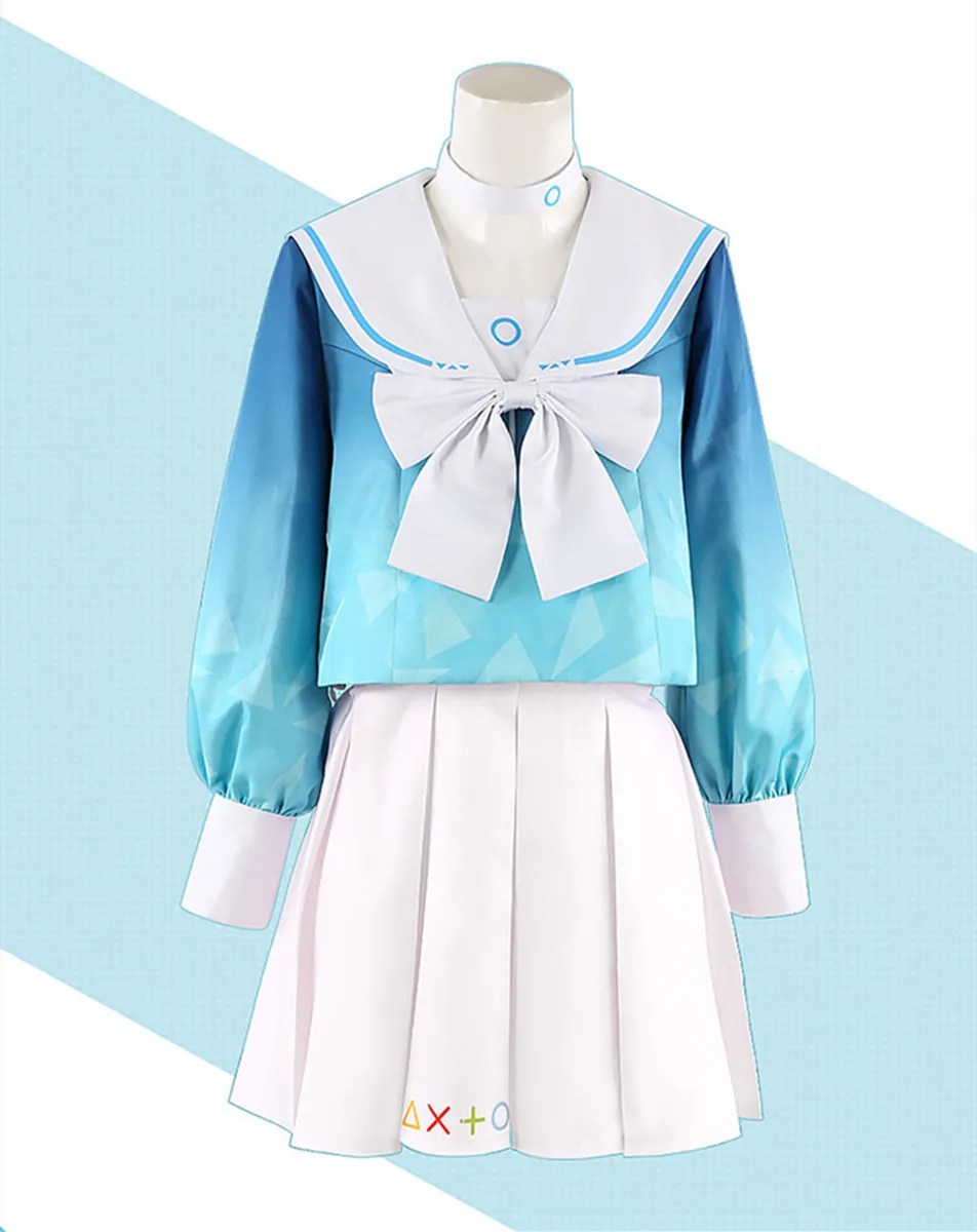 

Blue Archive Arona Sailor Cosplay Costume Suit Sweet Lovely Uniform Halloween Carnival Party Role Play Unisex Outfit Clothing