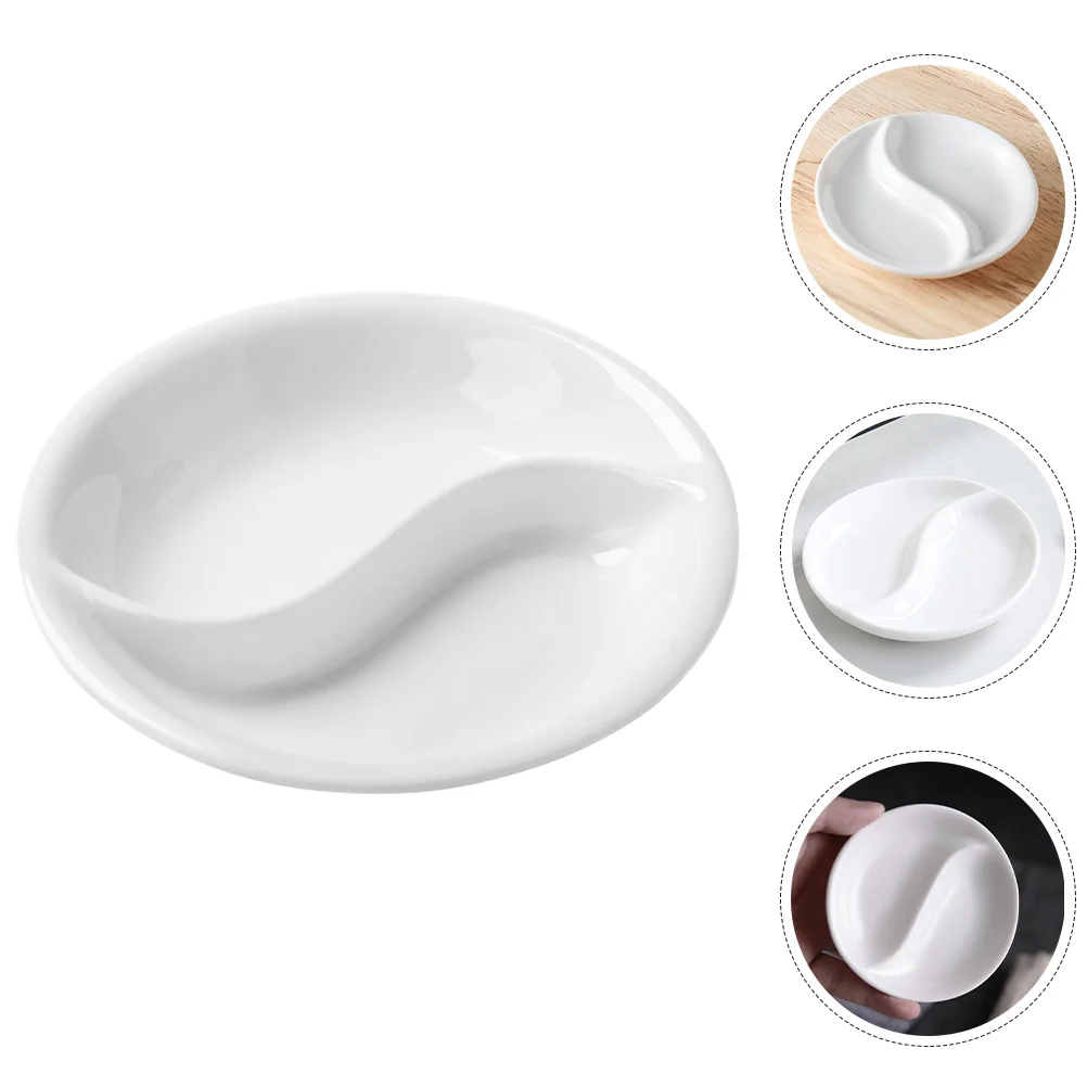 Cute Bowl Ceramic Seasoning Dish Dinner Plates Small Dipping Sauce Cereal Bowls White Ceramics Kitchen Dishes