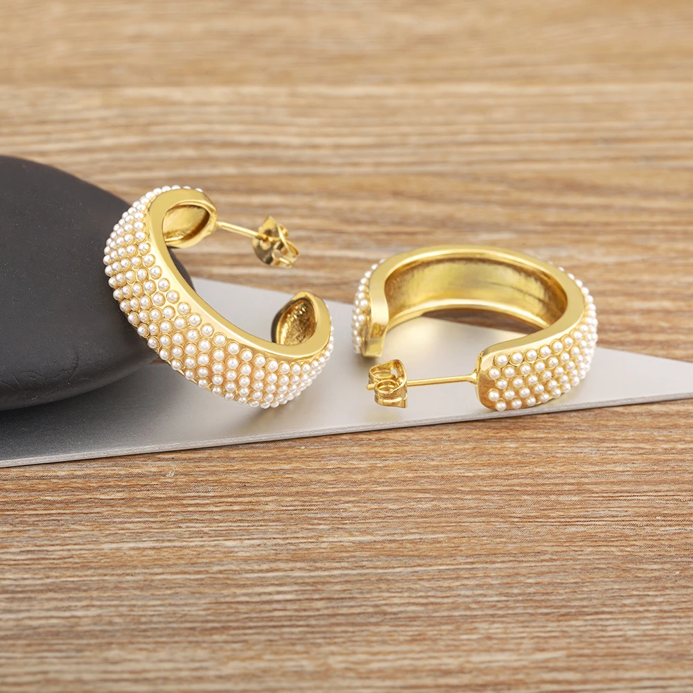 [LLOYD] 韓国アクセ☆14K Gold☆Ring Pearl Earrings Chan Luu - White Baroque Pearl Hoop Earrings | NIC+ZOE