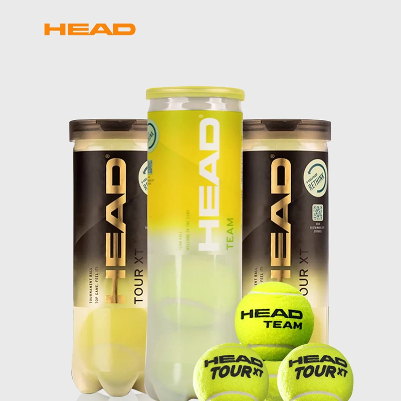 Professional HEAD Tennis Balls Competition Training High Elastic Resistance HEAD TOUR Ball 4 Pcs for 1 Tank tennis balls
