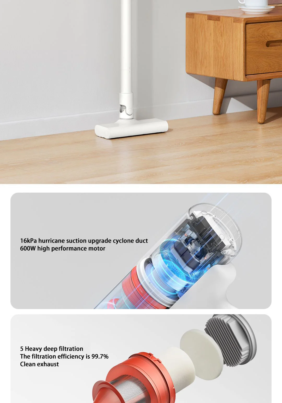 XIAOMI MIJIA Wireless Vacuum Cleaner 2 description image 2