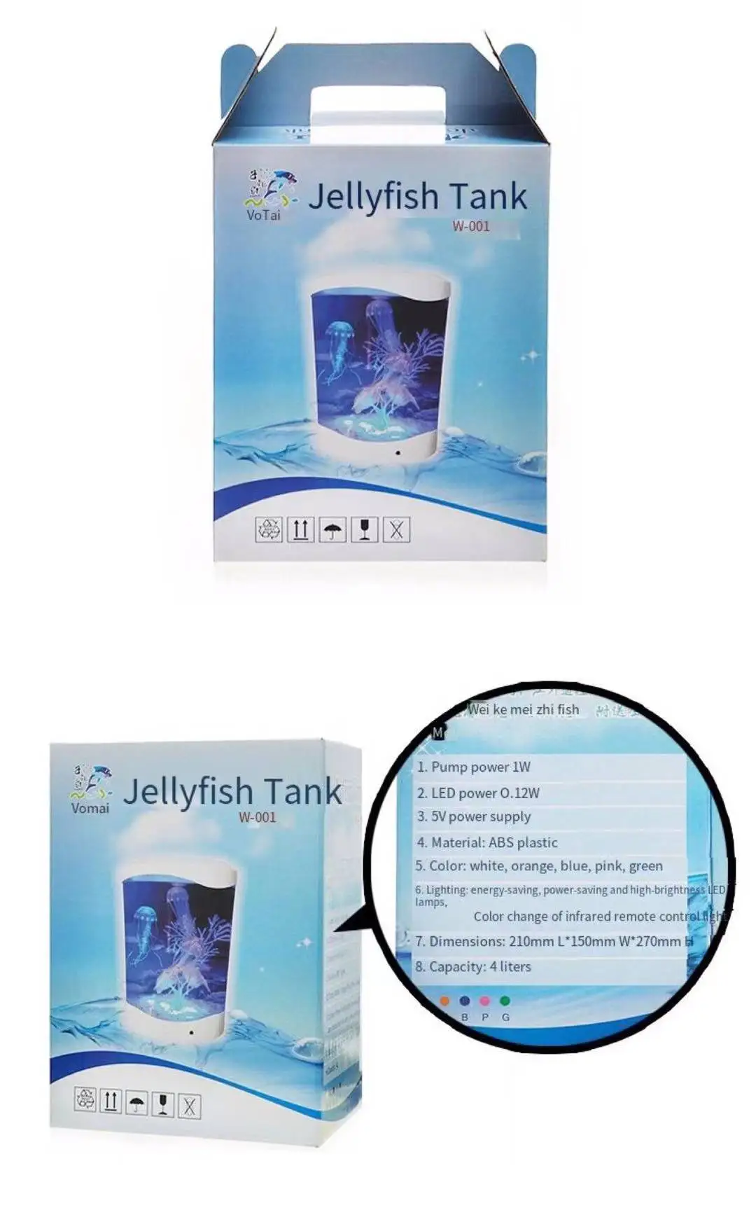 Title 9, Aquarium Small Ecological Fish Tank Filter Ligh...