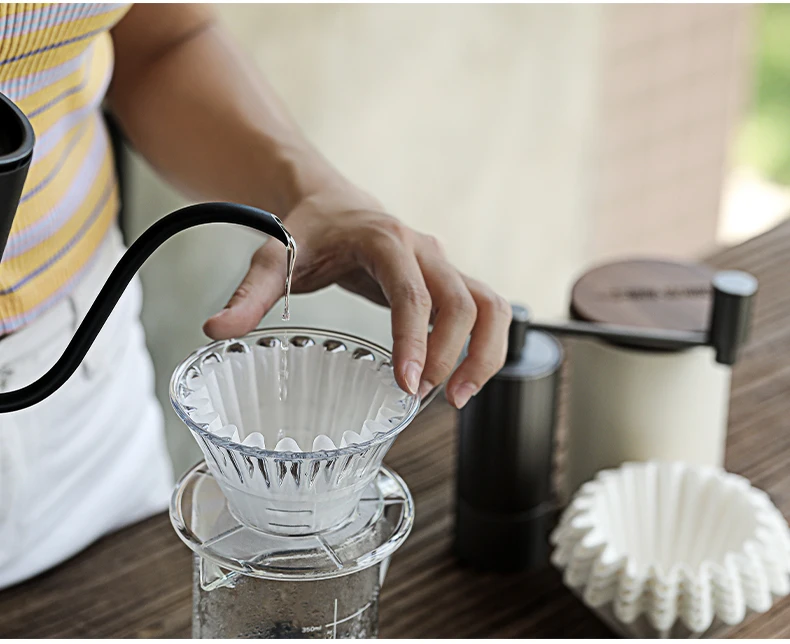 MHW-3BOMBER 50 Sheets of Cake Coffee Filter Paper for 1-4 Cups of Espresso Disposable Casual Home Hand Brewed Coffee Accessories Image 15