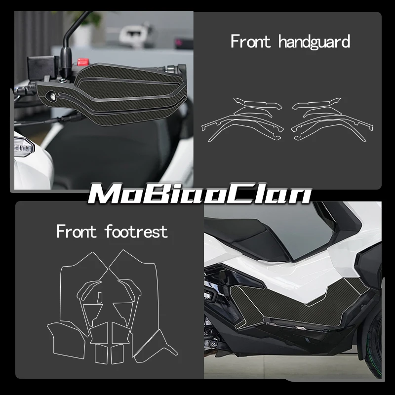 Für HONDA ADV 350 ADV 350 adv 350 2025 Modifikation 3D Carbon Faser Aufkleber Schutz Aufkleber dekorative Aufkleber Zubehör – Detail 8