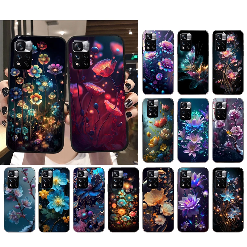 

Flower Art Phone Case For Xiaomi Redmi Note 12 Pro 11S 11 10 Pro 10S Note 12R 12S 12 ProPlus Redmi 10 9C 12