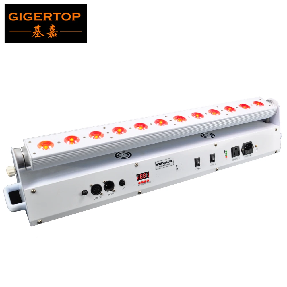 

TIPTOP 12x18W RGBWA UV 6IN1 Wireless Battery Led Washer Light DMX 6/10CH White Casting Stage Washer Light TP-BW1218L