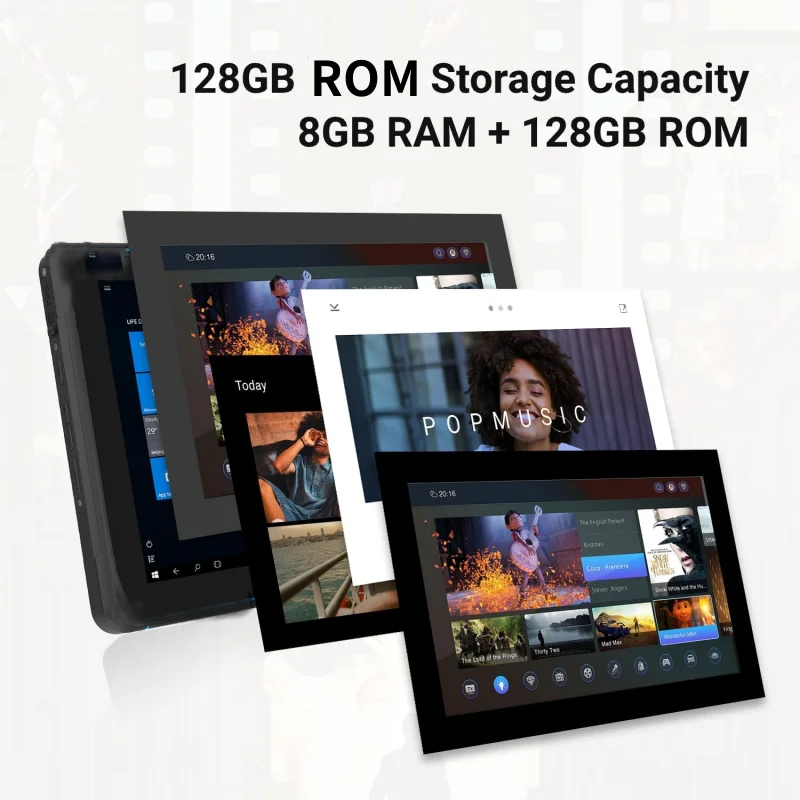 8.0 INCH 64 Bit 8GBDDR+128GB AR2 X5-Z8350 x64 Windows 10 Tablet PC 1280 x 800 IPS Screen WIFI Quad Core Dual Camera 2