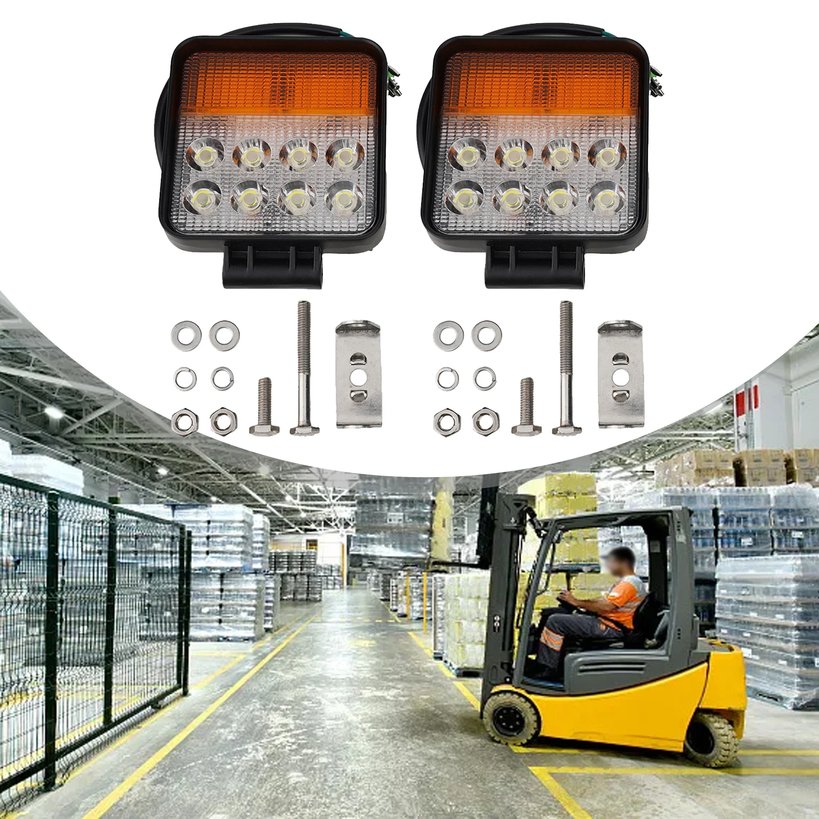 

And Remove Current Durable And Convenient LED Forklift Light Turn Signal Signal Light Aluminum Alloy Easy To Use