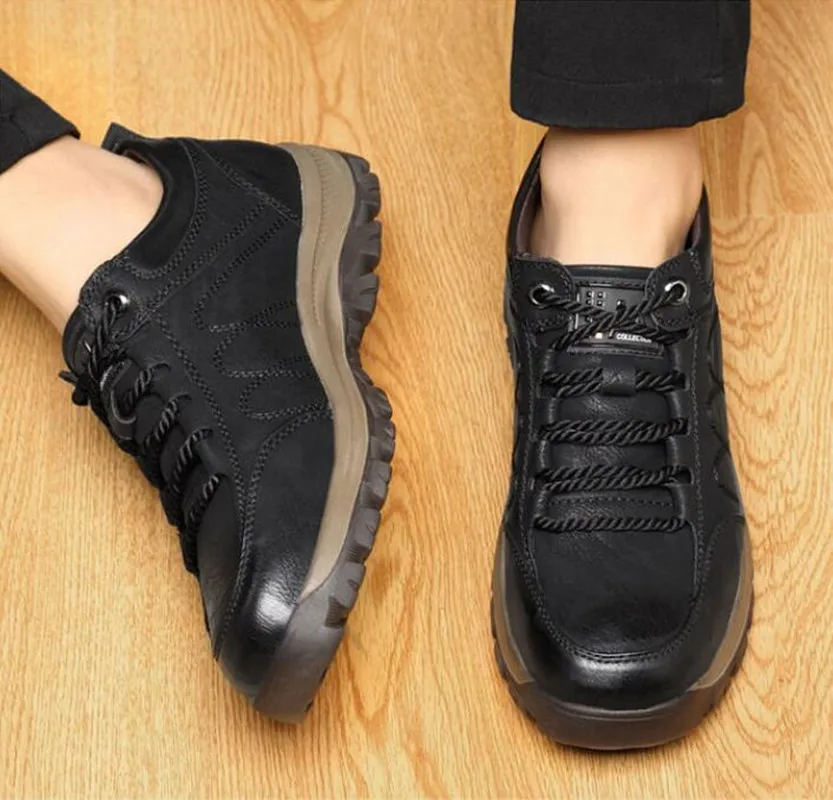 

Autumn Casual Men Leather Shoes Quality Men's Casual Sneakers Designer Bussiness Outdoor Shoes For Man Driving Work Shoe