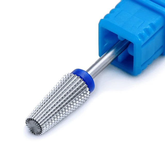 Purple 5-in-1 Tapered Carbide Nail Drill Bit for Manicure and Gel Acrylic Removal
