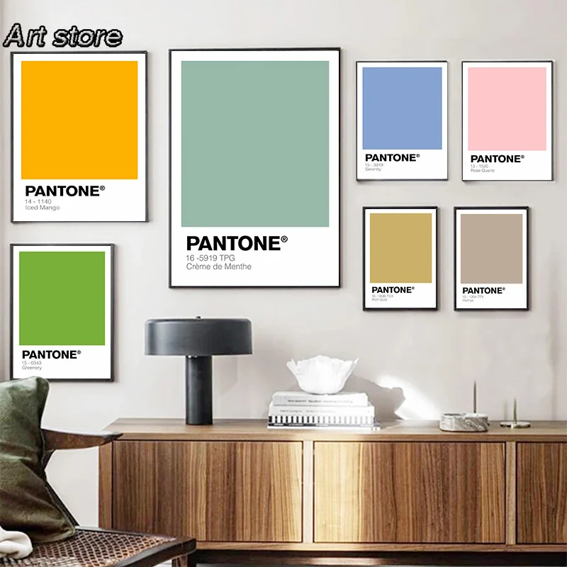Pastel Pantone Colors Prints Wall Art Canvas Painting Gallery Modern Noridc Art Poster Estetici Per La Decorazione Domestica Del Soggiorno