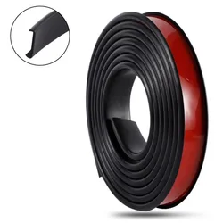 U - Shaped Self - Adhesive Rubber Edge Protector - 2M Safety Guard Strip (Black 18mm)