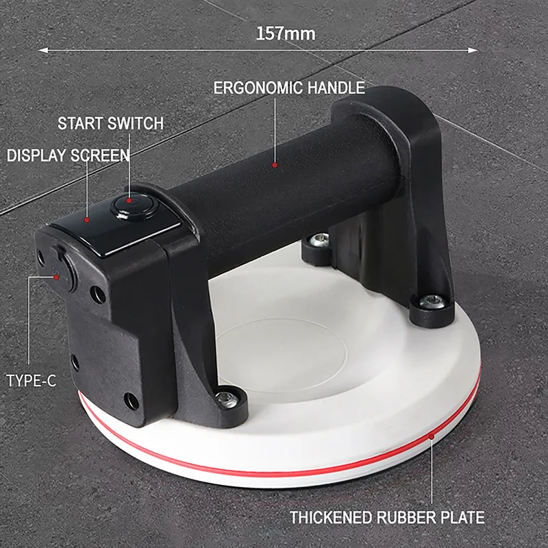 Electric Suction Cup With Plastic Box Four-layer Thickened Tubber Disc 2000mAh Battery Electric Vacuum Suction Cup Lifting Tools