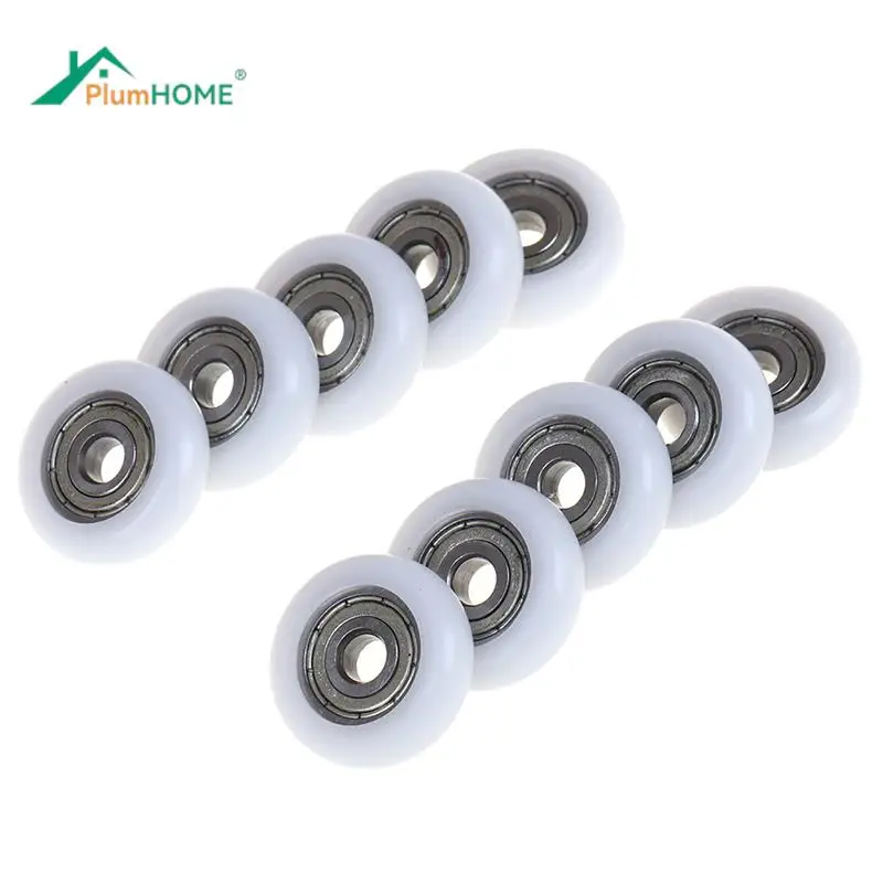 Sliding Shower Roller Wheel Plastic Door Replacement Roller Wheel Runner Diameter 21.5mm 2/5/10pcs shower room accessories