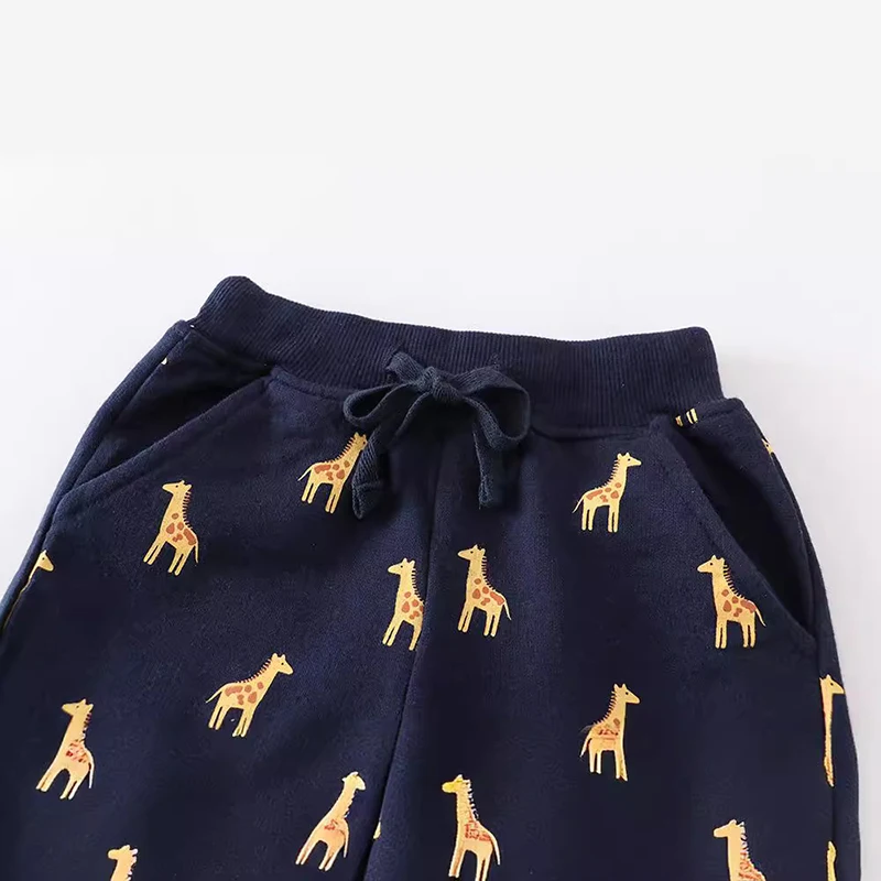 Little maven Kids Clothes Summer Baby Boys Cotton Soft and Comfort Children's Clothing Wear Cartoon Giraffes Short Pants