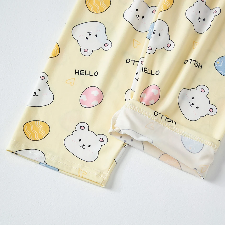 2-teiliges Kinder-Unterwäscheset für alle Jahreszeiten, dünne Unterwäsche für Jungen, bequeme Herbstkleidung, süß bedrucktes Herbst-Hosen-Set für Mädchen – Detail 8