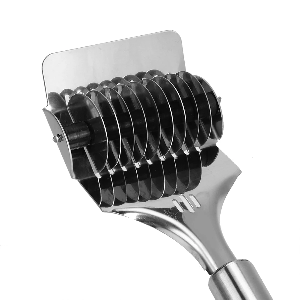 Kitchen Tool Noodle Cutter Stainless Steel Noodle Lattice Roller Dough Cutter Pasta Spaghetti Maker for Kitchen Cooking Tools