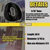 Rope Hoist Pulley System 5:1 Lifting Power 3/8 Rope Hoist Pulley Heavy Duty Multifunctional Rope Pulley With 2200 LBS Breaking 4