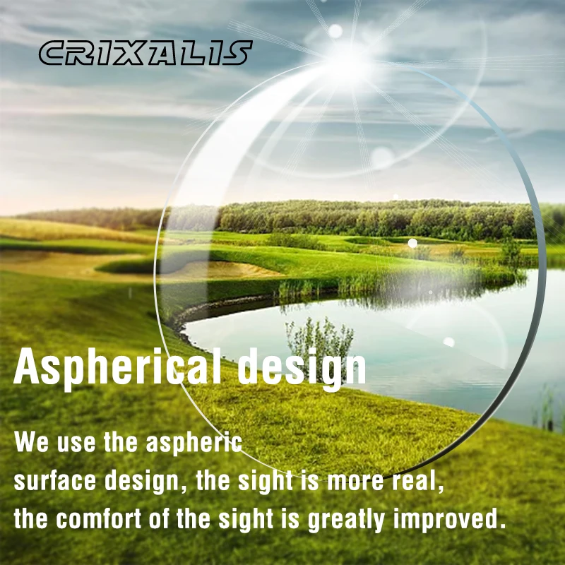 CRIXALIS Aspherical Prescription Glasses Lens Personal Data 1.56 1.61 1.67 Myopia Hyperopia