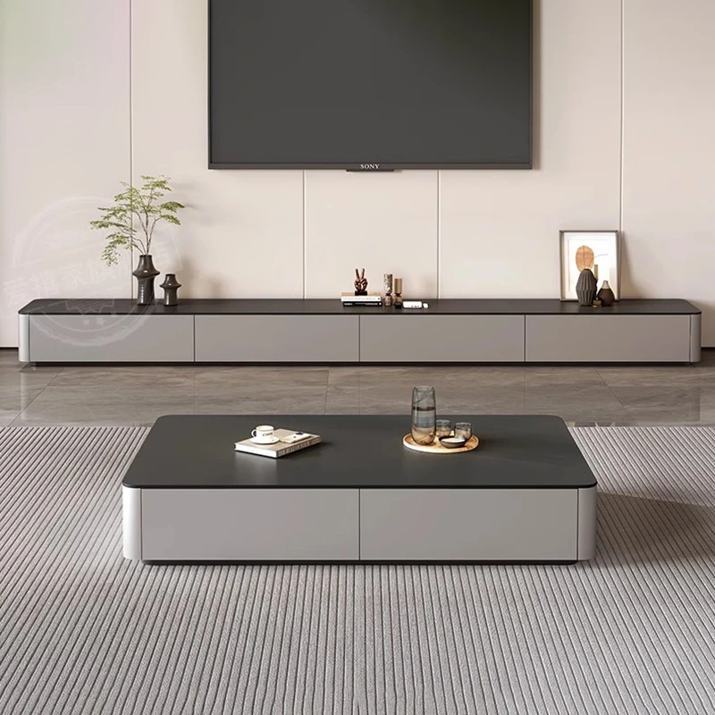 Luxury Modern Square Coffee Table with Storage 3