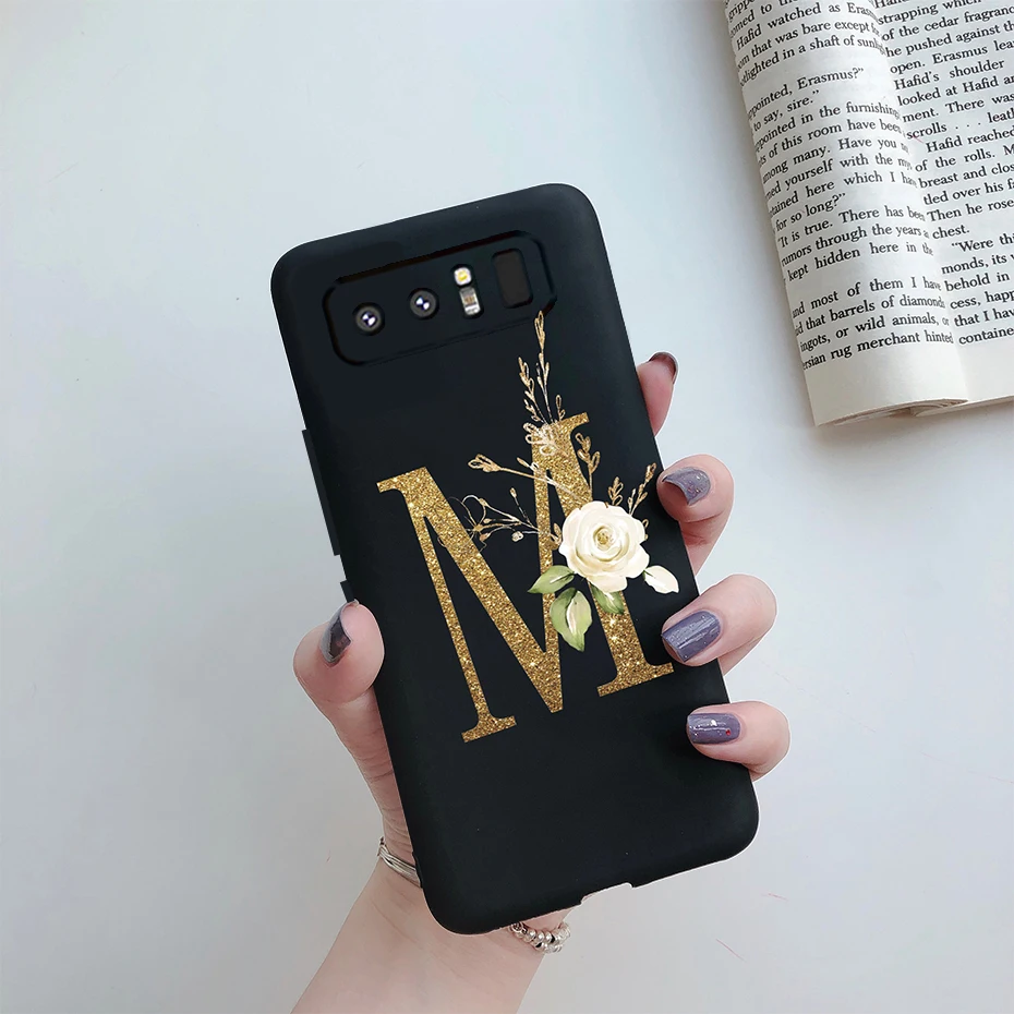Chic Soft Silicone Phone Case with Cute Letters