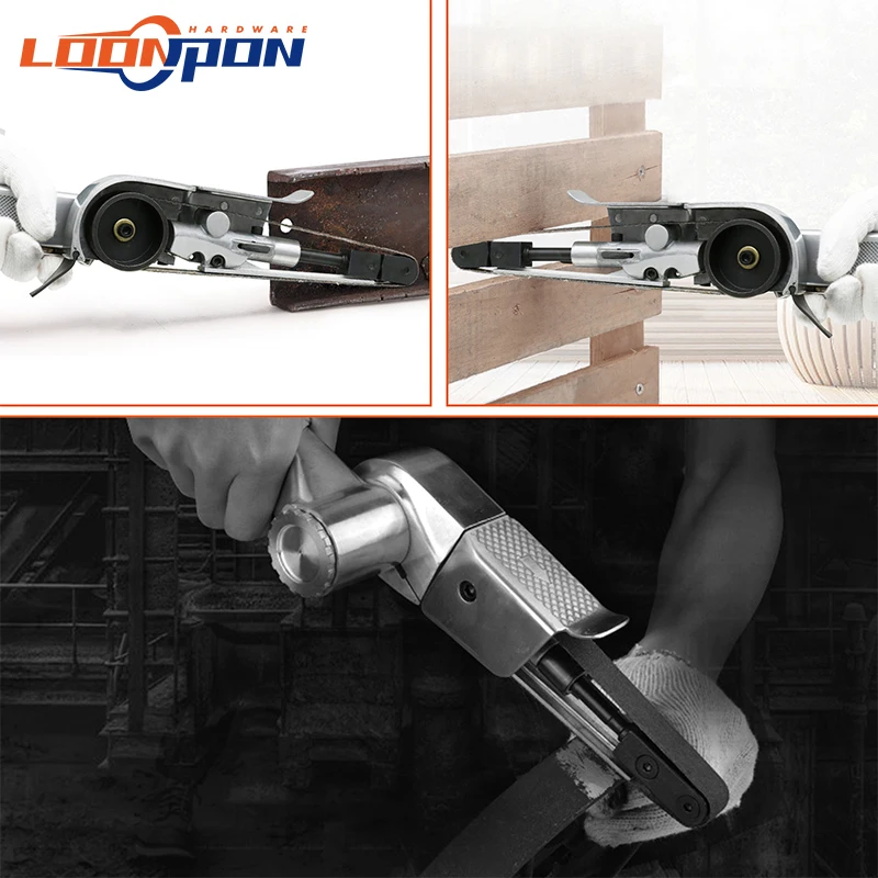 Levigatrice A Nastro Pneumatica 330x10mm - 16000 Giri/Min Per Legno E Metalli - Foto 14