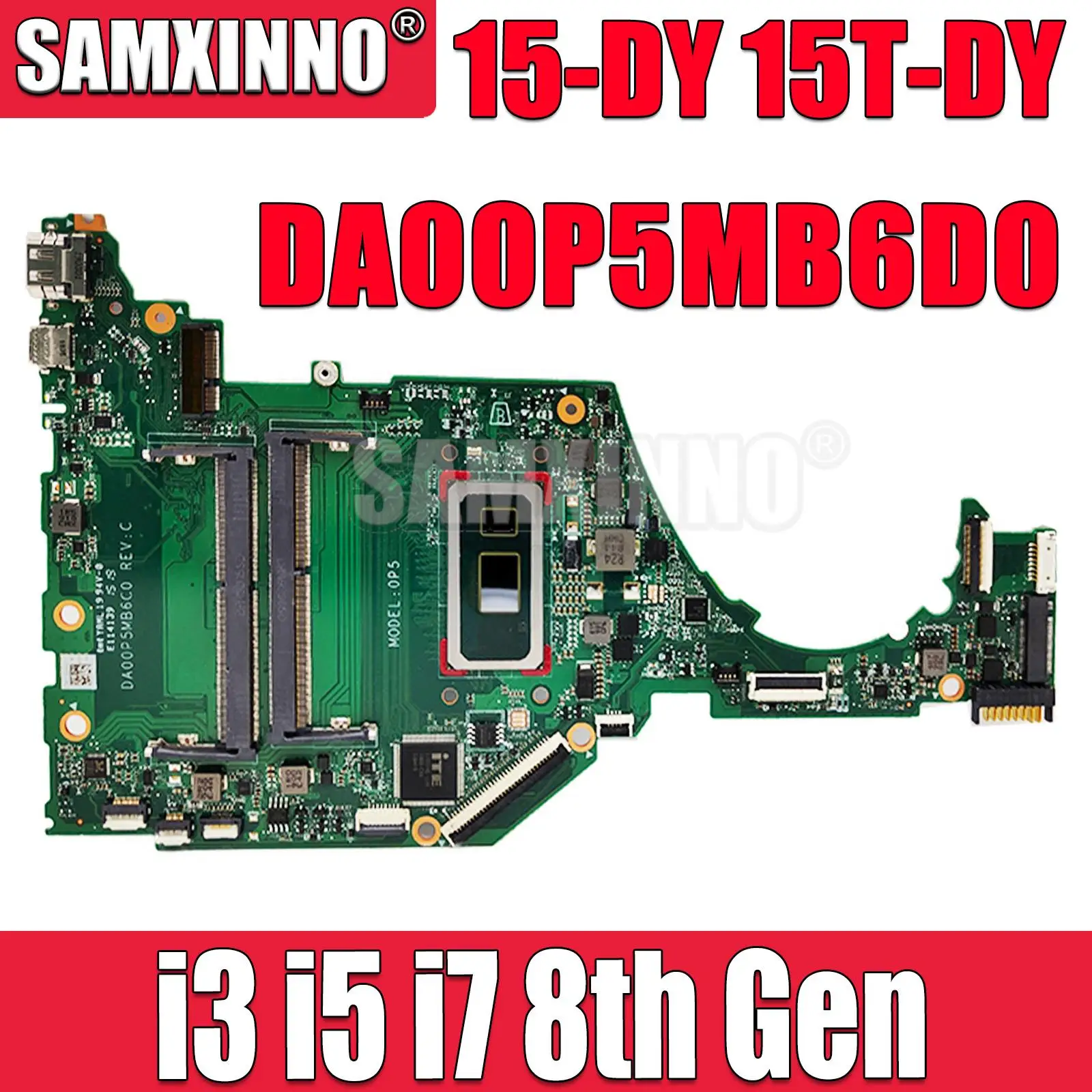 

For HP 15-DY 15T-DY 15S-FQ Laptop Motherboard With i3-8145U i5-8265U i7-8565U CPU DA00P5MB6D0 TPN-Q222 L63559-601 L63558-601