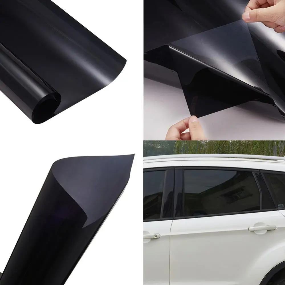 Black Car Window Tint Film Glass Auto Sticker House Commercial Solar