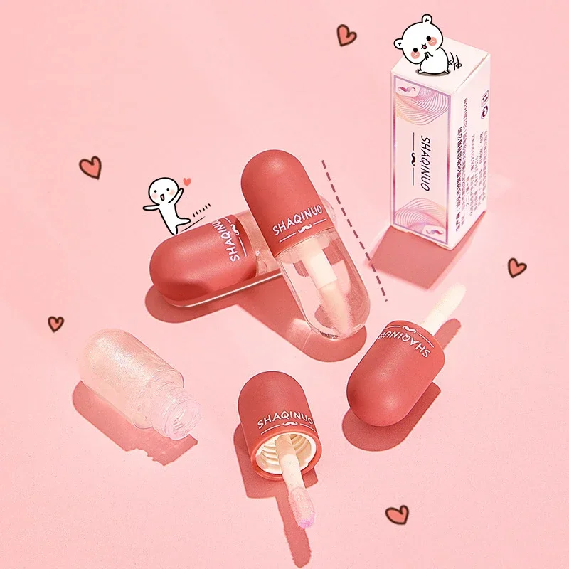 Mini Capsule Instant Volumising Lip Plumper Glitter Shine Lip Balm Long Lasting Moisturizer Oil Temperature Change Lipgloss lip makeup,lip balm,lip glaze,lip lacquer,lip tint,lip stain,lip gloss,lip oil,lip plumper