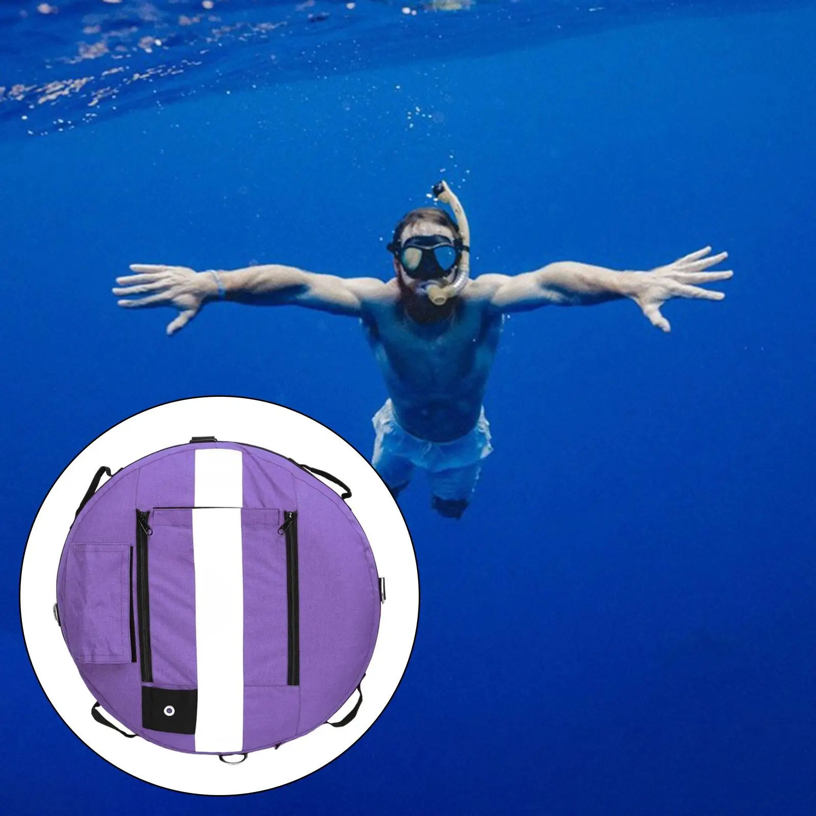 

Freediving Buoy Float Diver Sign Inflatable Open Water Free Diving Surface Float Marker for Training Fishing Snorkeling Swimmers
