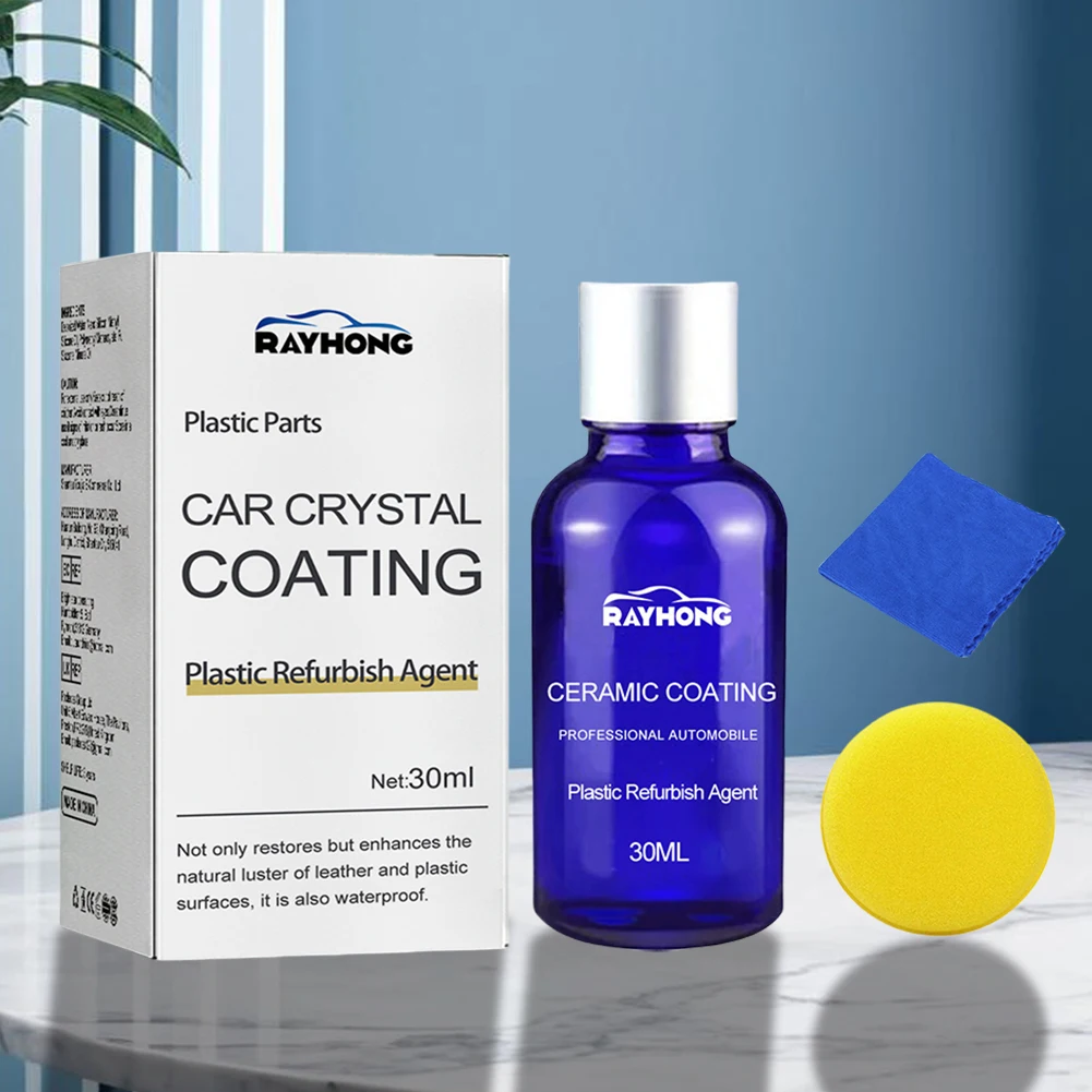 Car Plating Refurbishing Agent 3PCS Plastic Parts Crystal Coating Kit – Car Interior Restorer & Refresher For Trim & Dash Plastic Restorer Car Plating Refurbishing Agent 3PCS Plastic Parts Crystal Coating Kit – Car Interior Restorer & Refresher For Trim & Dash Plastic Restorer