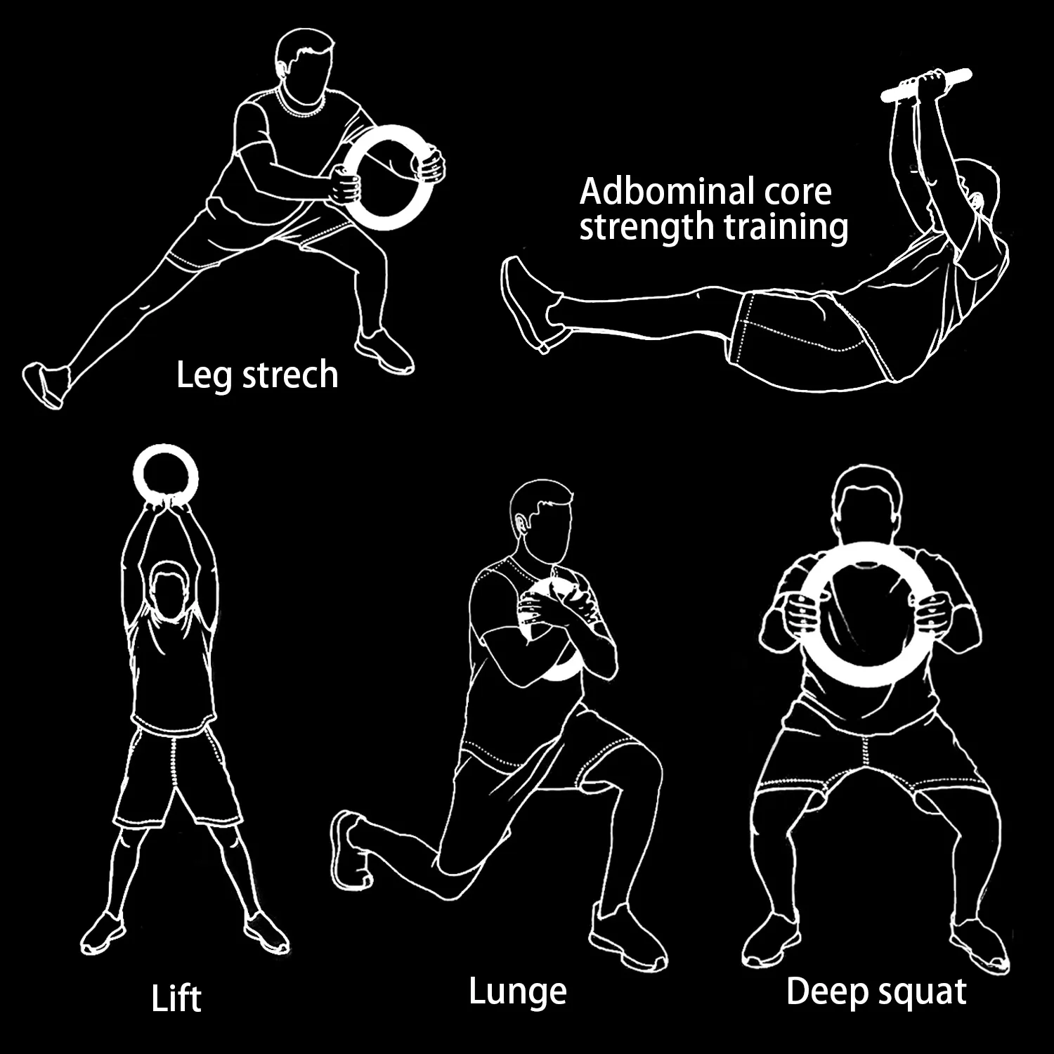 Yoga Ring Strength Training Fitness Circle For Hand Exercises_voghion.com