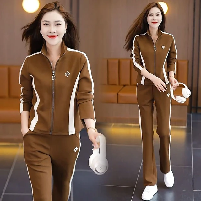 Fashion Clothing Piece Women  Tracksuit Woman Spring 2 Piece