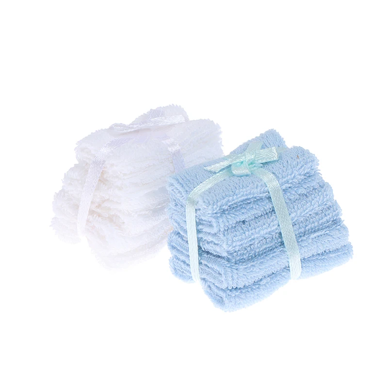 1:12 인형 집 미니어처 수건 모델 욕실 가구 장식 액세서리 장난감