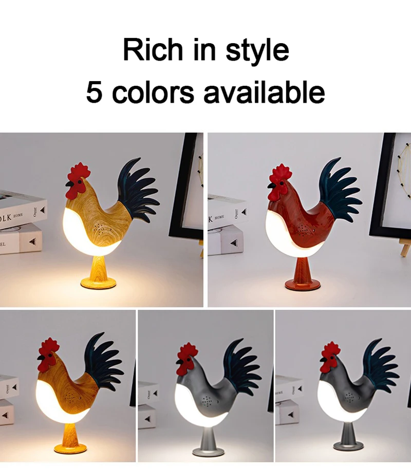Decorative Night Lights Simulated Animal Funny Easter Home Decor Party Carnival Chicken Lamp Chick Night Light Ornaments