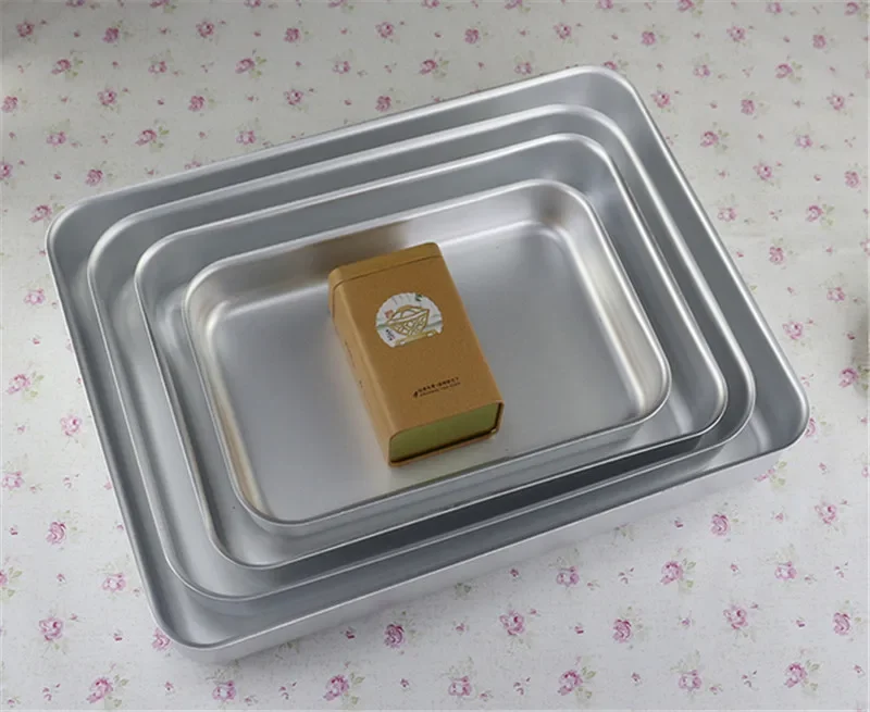Baking Tray Rectangle Oven Baking Aluminium Cake Pan Non-Stick Biscuit Cookie Macaroon Pastry Tools Bakeware Set baking sheet baking pan baking pan tray