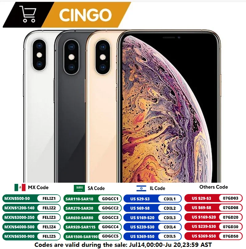 Original Unlocked Apple Iphone Xs Iphone Xs Max 4g Ram 64gb/256gb 