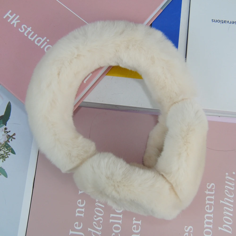 Real Rex Rabbit Fur Earmuffs Woman Rabbit Fur Earmuff Christmas Gift Plush Earflap Winter Warm Earmuffs Unisex warm earmuffs,fur earmuffs