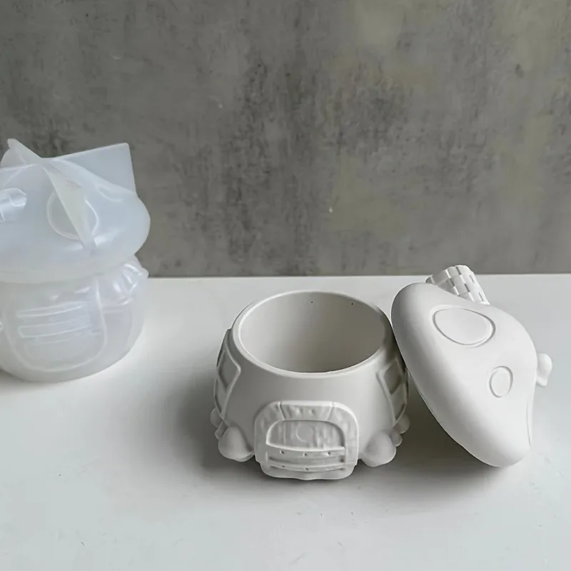 3D Mushroom House Silicone Mold DIY Aromatherapy Gypsum Candle Jar and Jewelry Box Epoxy Resin Home Decor silicone mold