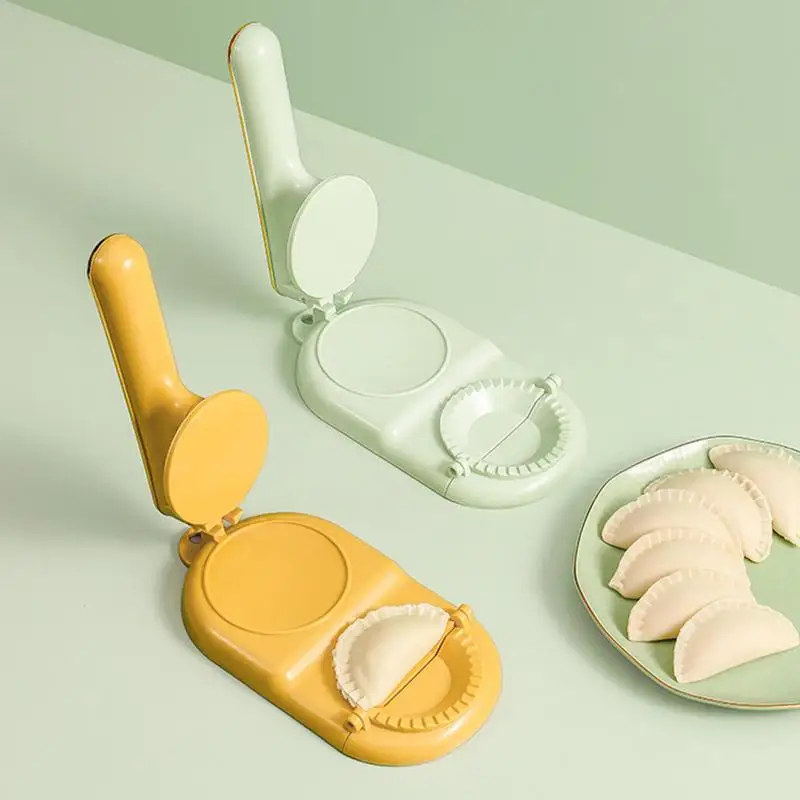

2 In 1 Dumpling Maker DIY Manual Dumplings Modeling Maker Set Non-stick Press Molds For Dumpling Empanadas Ravioli Kitchen Tools