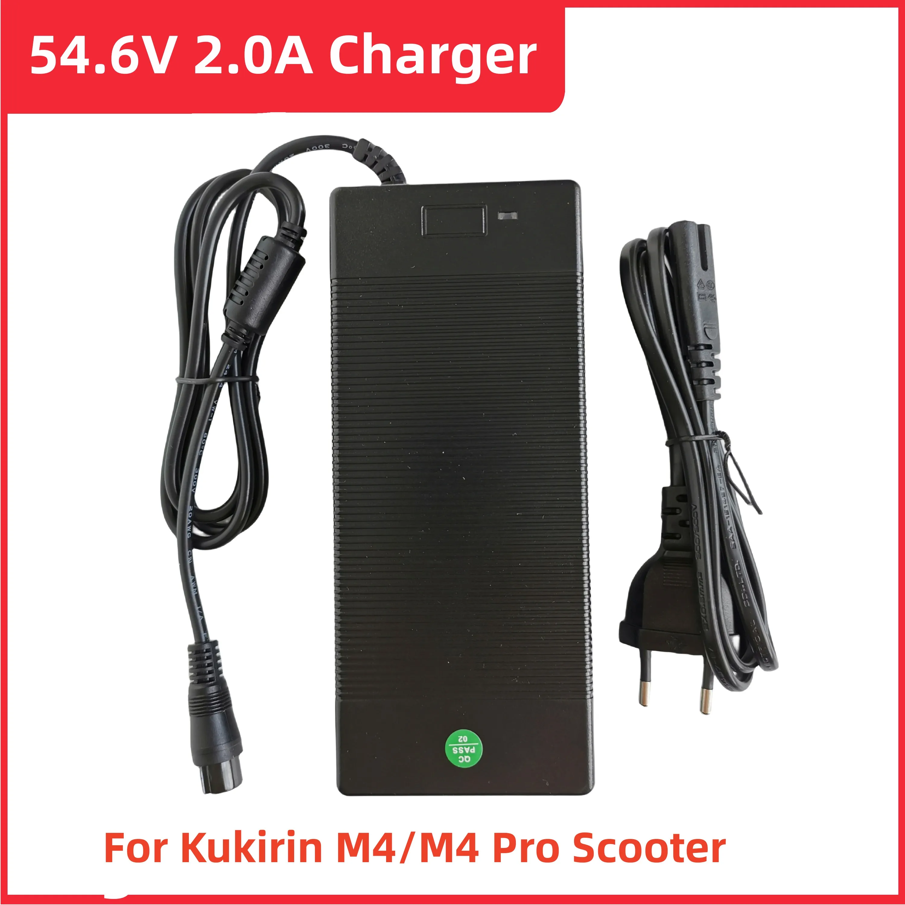 Зарядное устройство для электроскутера Kugoo kirin M4/M4 Pro, 100-220 В, 54,6 в, 2 А