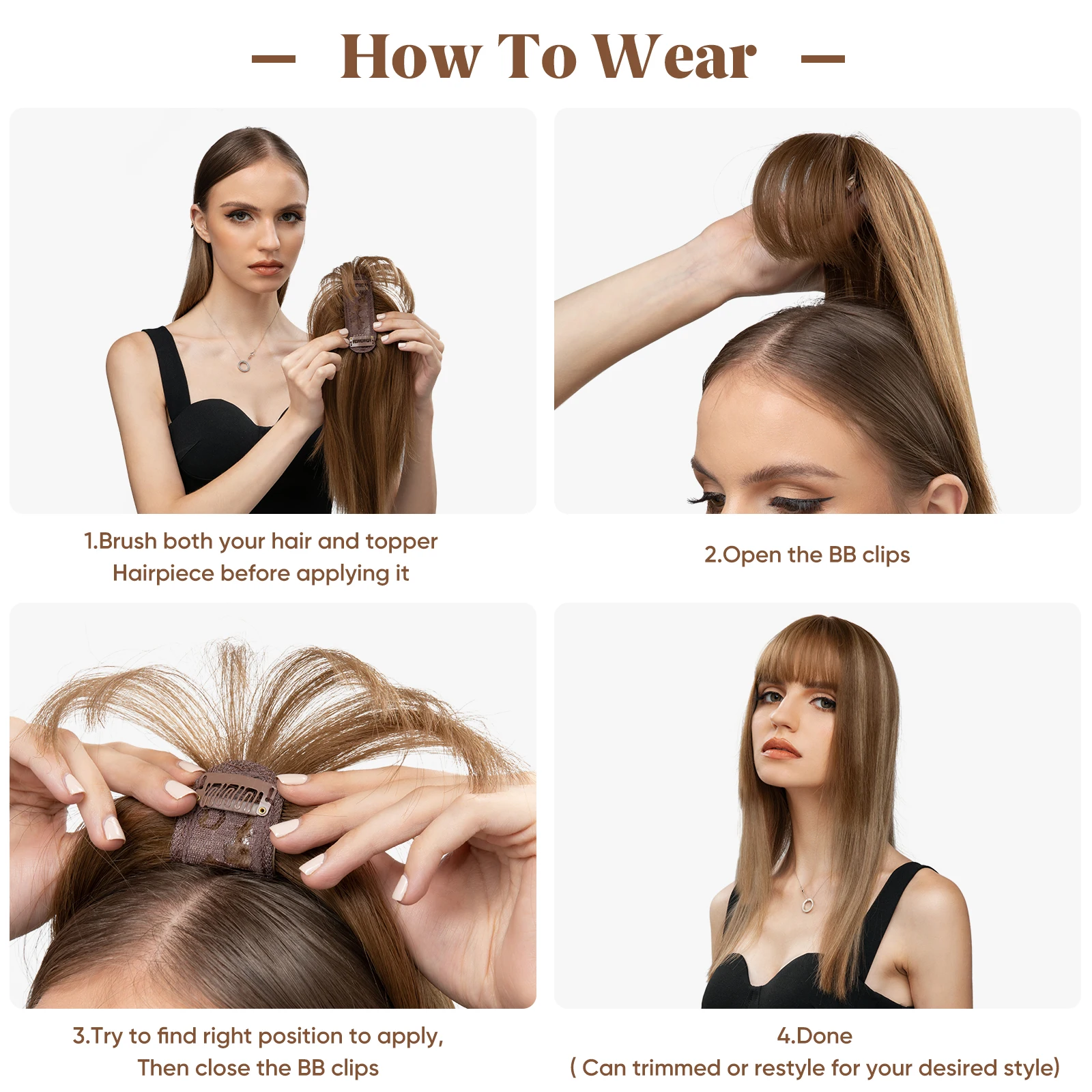 MOD BANG - FREETRESS EQUAL SYNTHETIC CLIP-IN HAIR PIECE - Foto 4