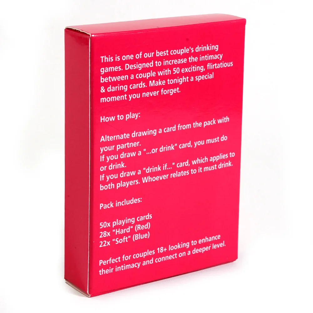 Adult Card Playing Game 50x Playing Cards Drinking Card Game For Couples
