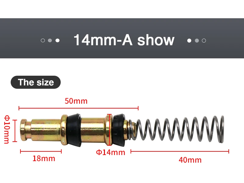 Alconstar-Motorrad-Reparatursätze für hydraulische Kupplungsbremskolben, 11 mm, 12,7 mm, 14 mm, 16 mm Kupplungsbremspumpenkolben-Reparatursatz – Detail 8